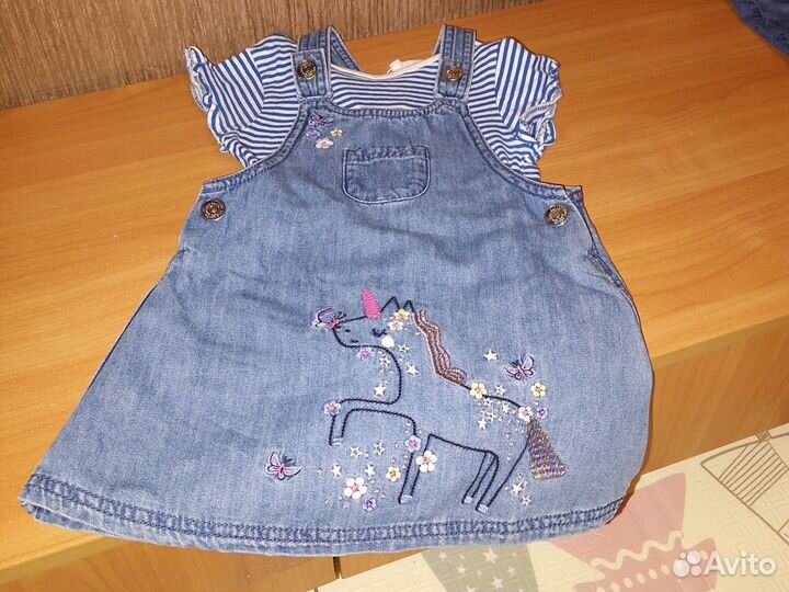 Одежда детская H&M джинсы джинсовка сарафан
