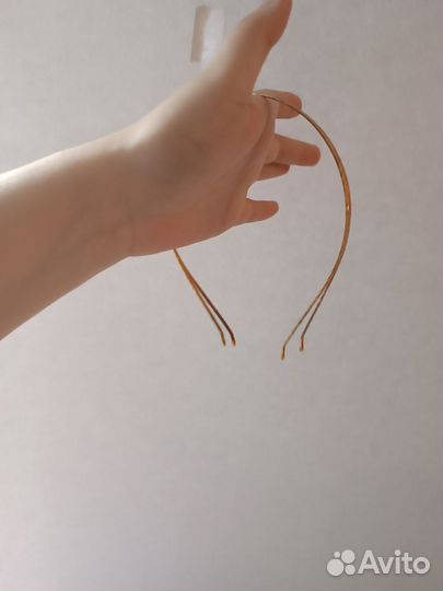 Ободки для волос золотой и медный