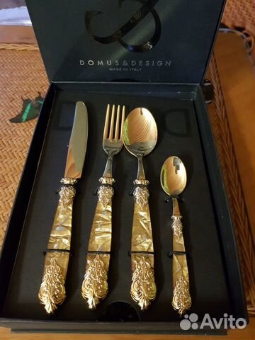 Версаль Голд Набор столовых приборов Domus на 6пер