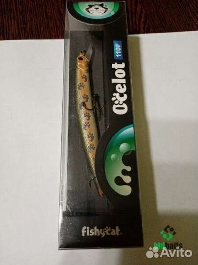 Воблеры Fishycat Ocelot 110F 110мм 7,6г. Цв. в оп