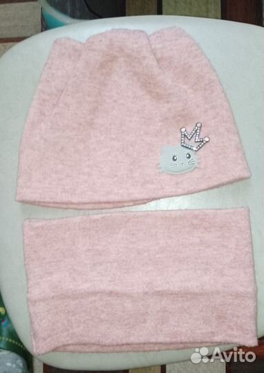 Комплект шапка, шарф