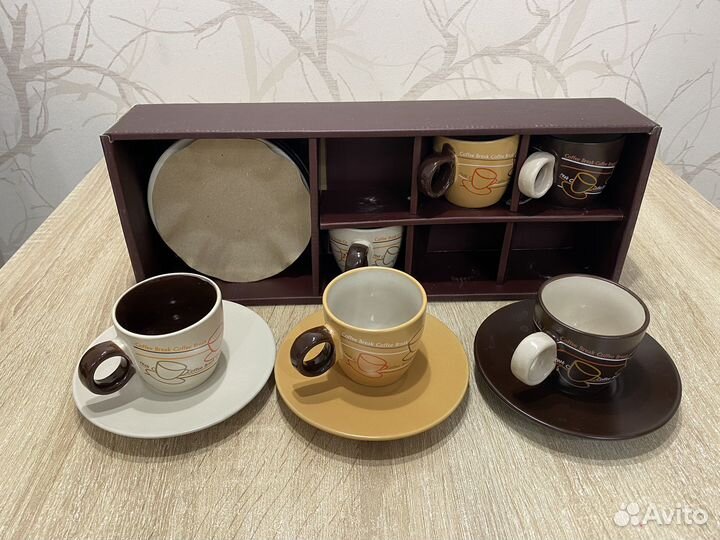 Кофейный набор, 12 предметов (6 персон), керамика