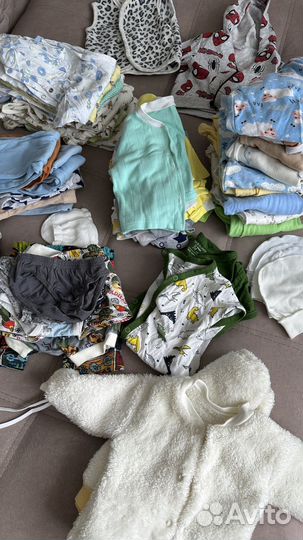 Детские вещи пакетом от 0 до года для мальчика