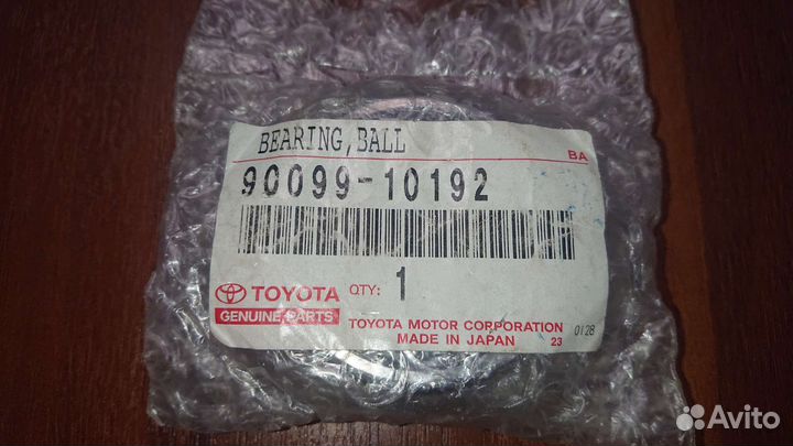 Подшипник генератора 90099-10192 toyota