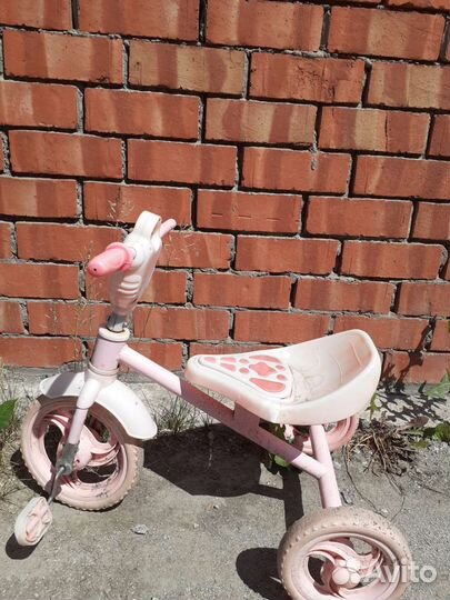 Велосипед детский трехколесный, розовый