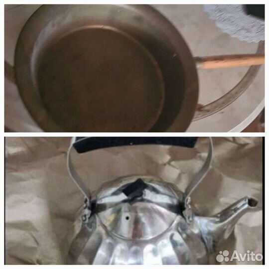 Набор2шт Кольчугин латуньтазручка Чайник2л