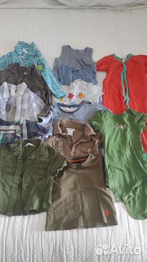 Коробка вещей на мальчика 68-92 с 6 мес до 1.5 лет