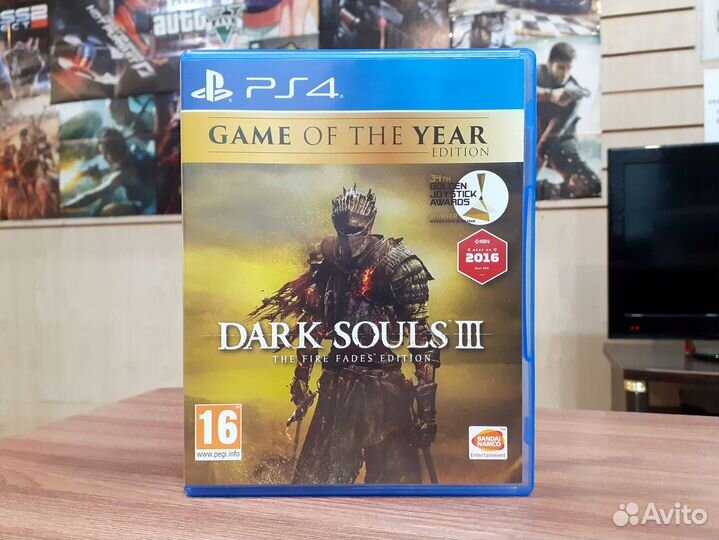 Dark Souls III goty (PS4, б/у, рус. суб.)