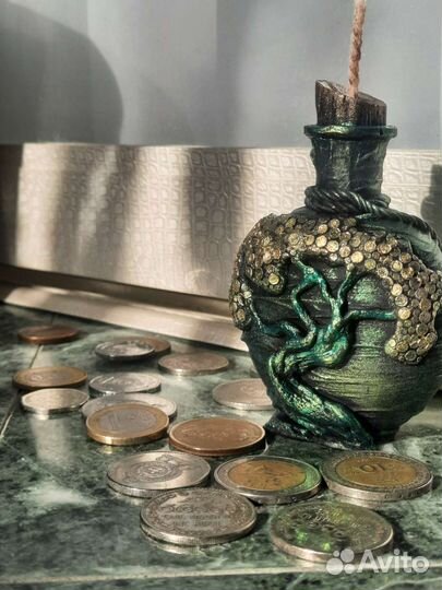 Итерьерная свеча Денежное Зелье.Подарок