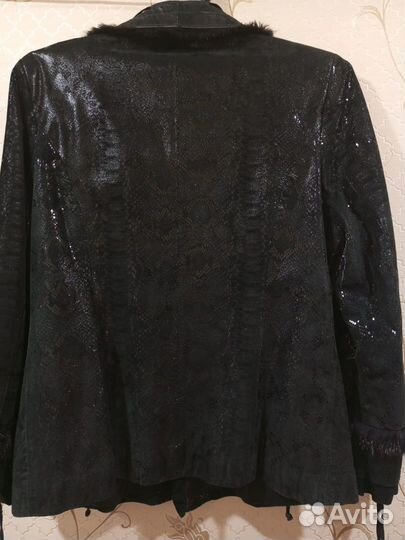 Куртка демисезонная кожа нубук