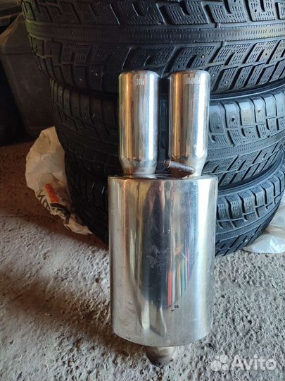 Глушитель прямоточный банка