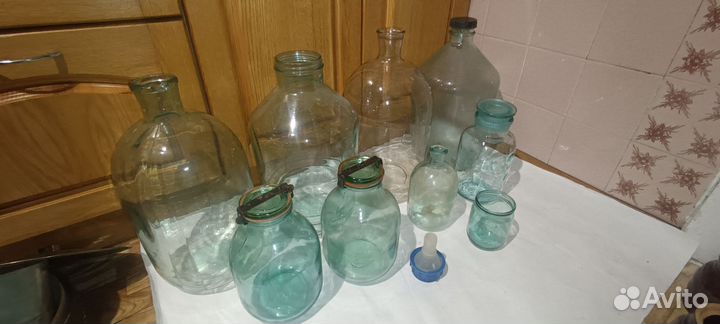 Бутыли разных объёмов