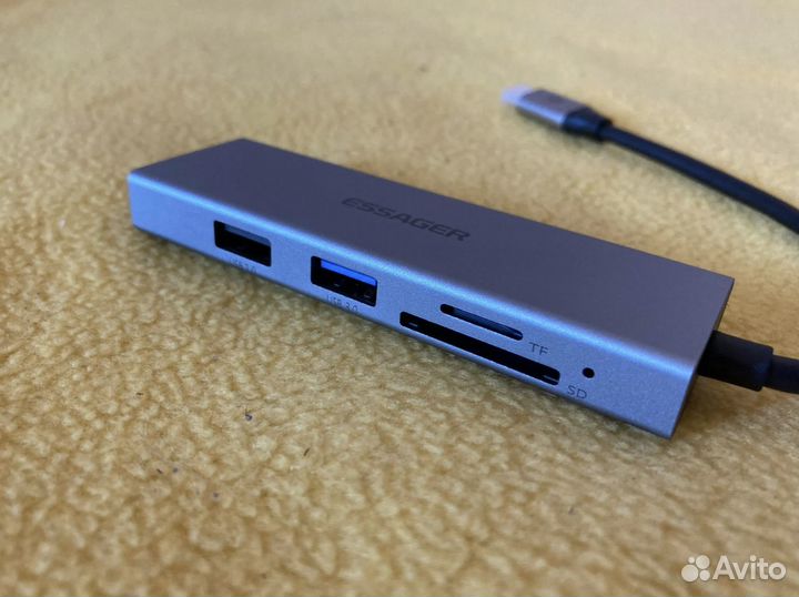 USB-концентратор адаптер Type C hdmi 5 в 1 (Новый)
