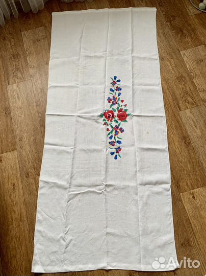Дорожка/скатерть/рушник с вышивкой СССР ретро