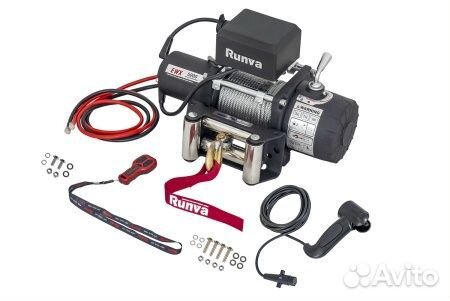 Лебёдка 12V Runva 5000 lbs 2268 кг (трос сталь)