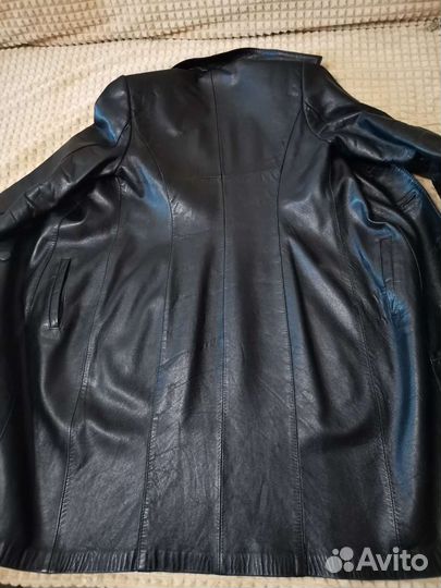 Кожаный тренч