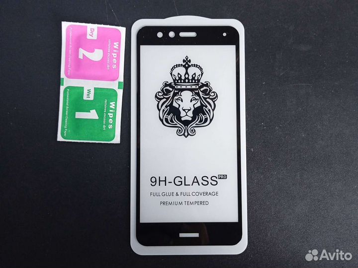 Защитное стекло на Huawei P10 Lite Черное