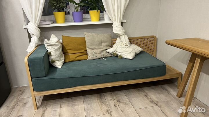 Тахта из дуба и ротанга La redoute