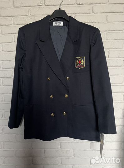 Новый клубный пиджак Англия синий