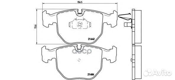 Колодки тормозные дисковые передн, alpina: b10