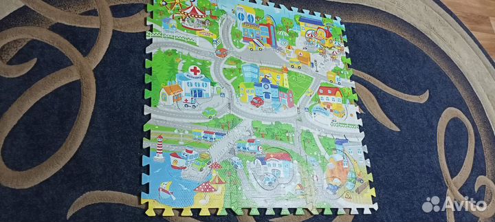 Игровой модульный коврик-пазл