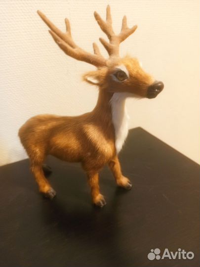 Кукла оленя из шерсти