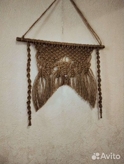 Ручной работы макраме панно, 37/33 см