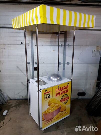 Аппарат тележка для вареной кукурузы и попкорна