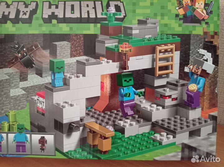 Конструктор Майнкрафт 10810 Пещера Зомби