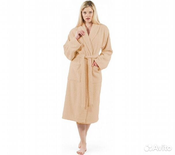Халат махровый GoodNight 52-54 (xхl) бежевый