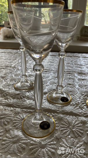 Чешское стекло, рюмки