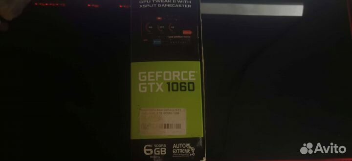 Видеокарта gtx 1060 6gb asus dual