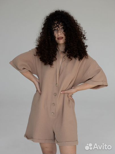 Пижама комбинезон женская