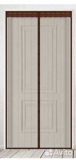 Москитная сетка на двери на магнитах. 120-210 см