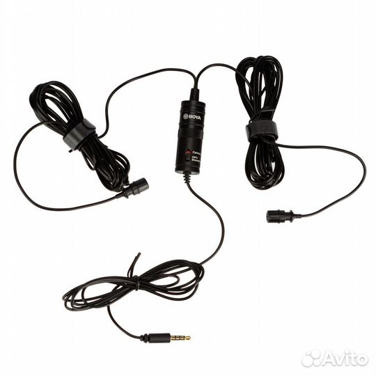 Микрофон boya BY-M1DM двойной, нательный