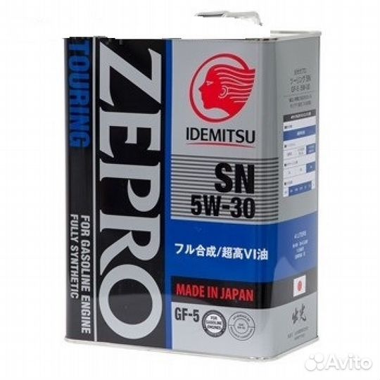 Масло мот. idemitsu Zepro Touring 5w-30 4л SN/CF