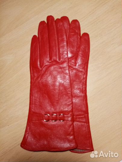 Перчатки кожаные демисезонные