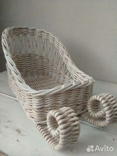 Корзина плетеная санки плетеные