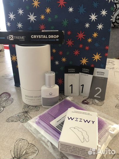 Набор для ламинирования ресниц и бровей dlux