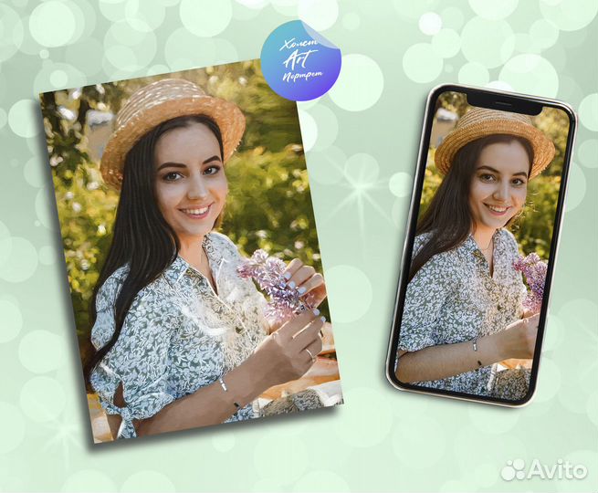 Портреты по фото на холсте на праздник