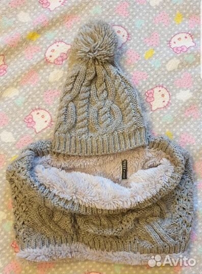 Женская шапка+ снуд House