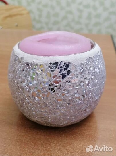 Свечи IKEA икеа и подсвечник зеркальный