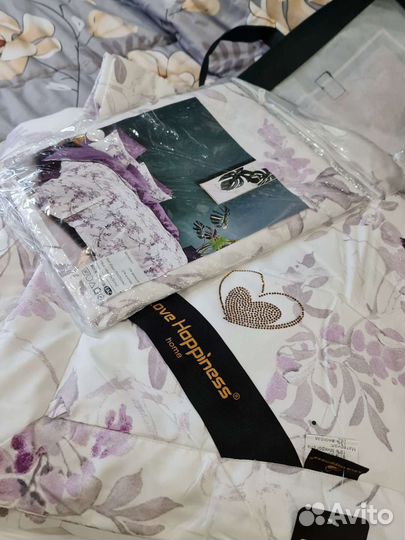 Постельное белье евро с одеялом