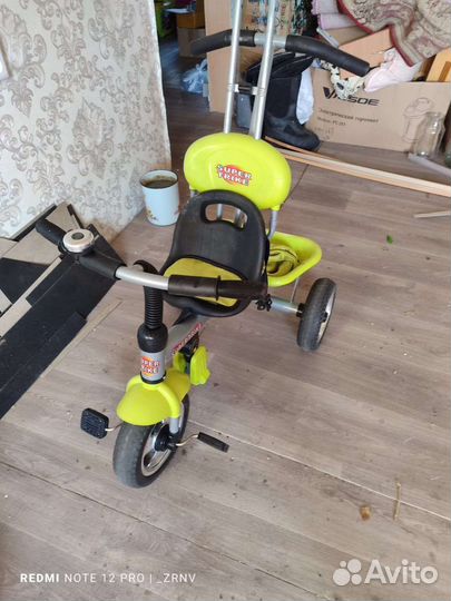 Детский велосипед-коляска