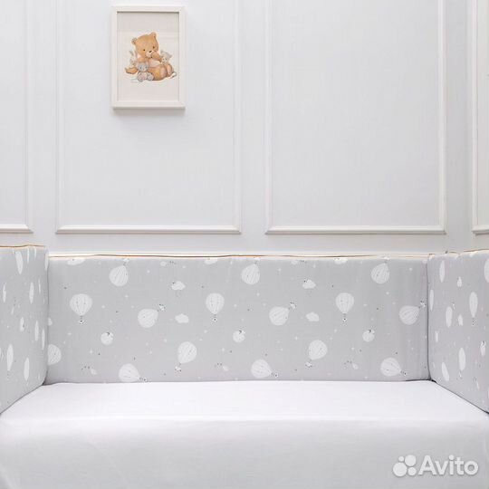 Комплект в кроватку Lappetti «Сказочный полет» 6 предметов для прямоугольной кровати