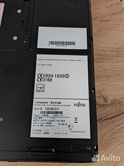 Ноутбук Fujitsu Intel Core i7-2617M/8Gb озу/240SSD