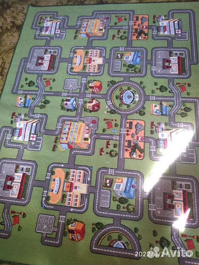 Ковер детский с дорогами