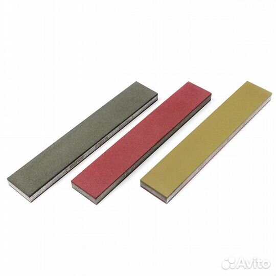Набор алмазных брусков для заточки, 200 мм (3 шт)