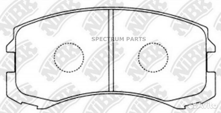 Nibk PN3462 Колодки NiBK PN3462