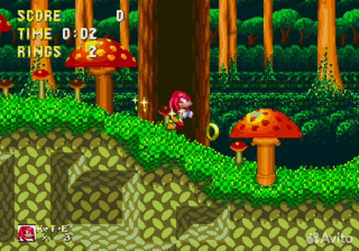 Игра Sonic & Knuckles для Sega